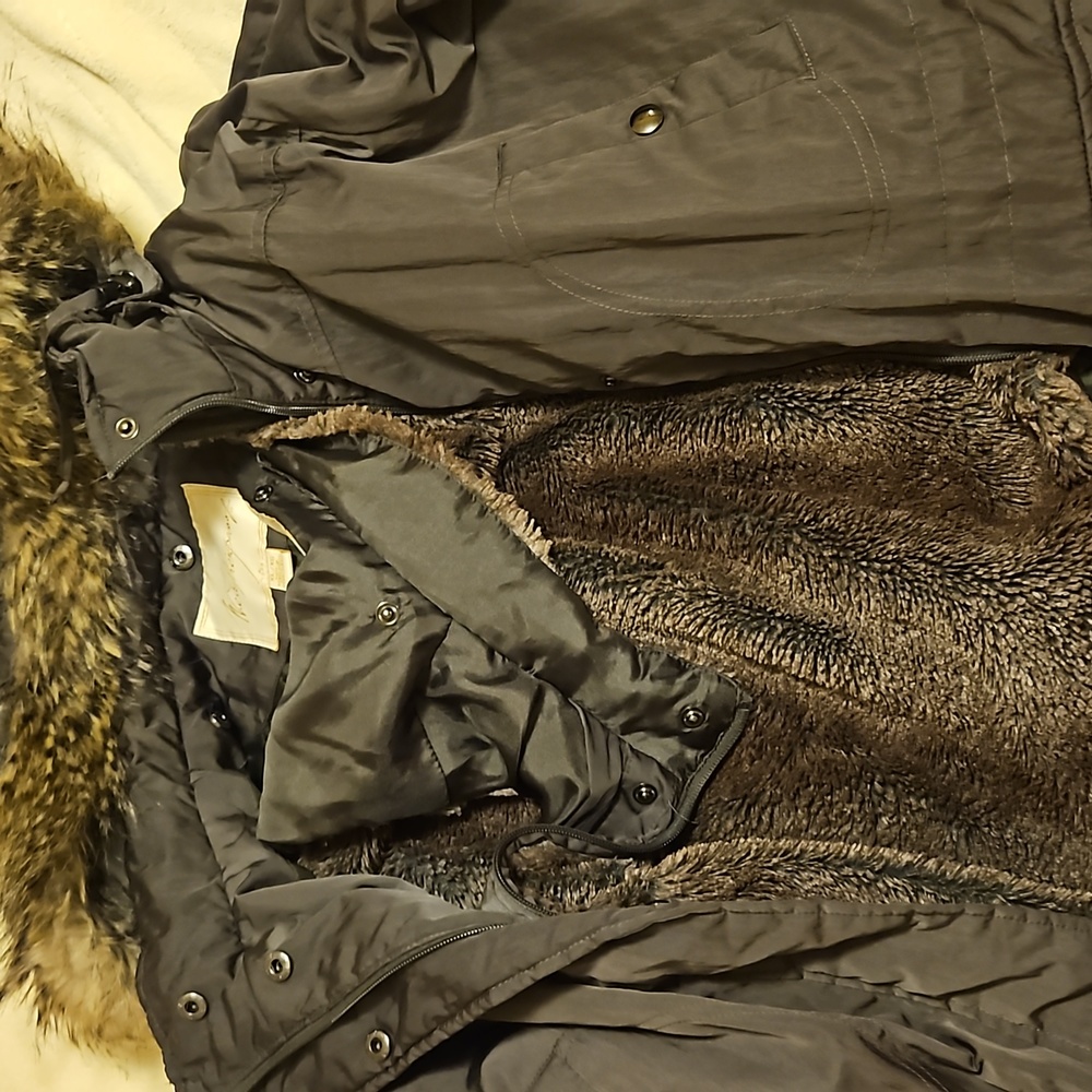 XL Weatherproof Women's 3 Piece Faux Fur Lined Coat With Lined Hood